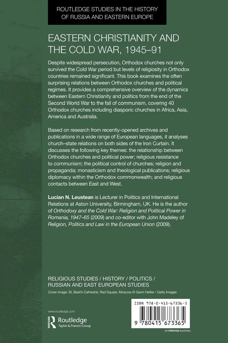 Rückseite: 9780415673365 | Eastern Christianity and the Cold War, 1945-91 | Lucian Leustean