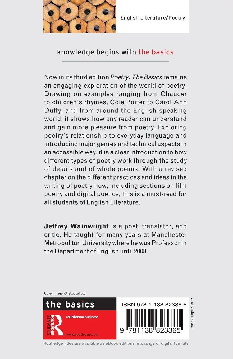 Rückseite: 9781138823365 | Poetry | The Basics | Jeffrey Wainwright | Taschenbuch | Englisch