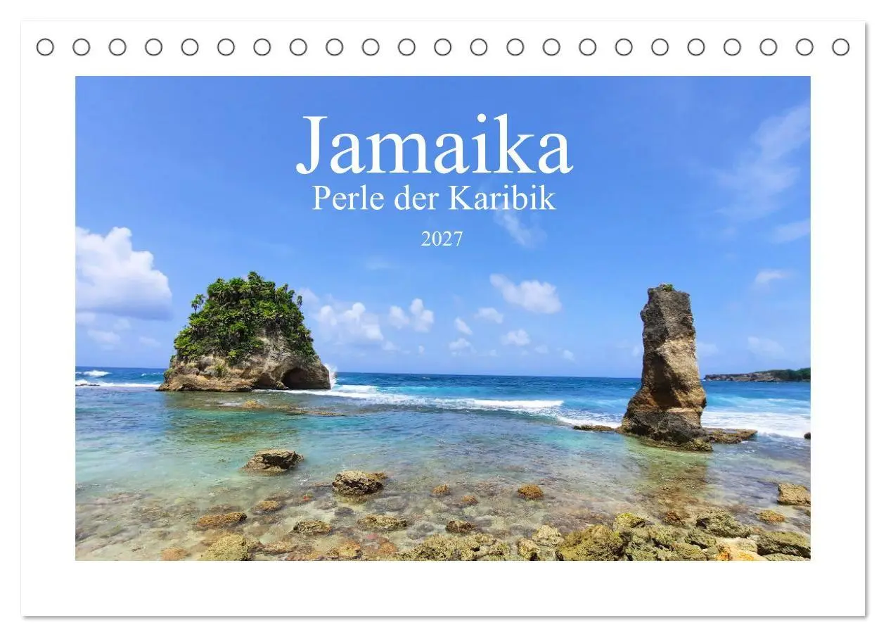 Cover: 9783569513365 | Jamaika - Perle der Karibik 2027 (Tischkalender 2027 DIN A5 quer),...