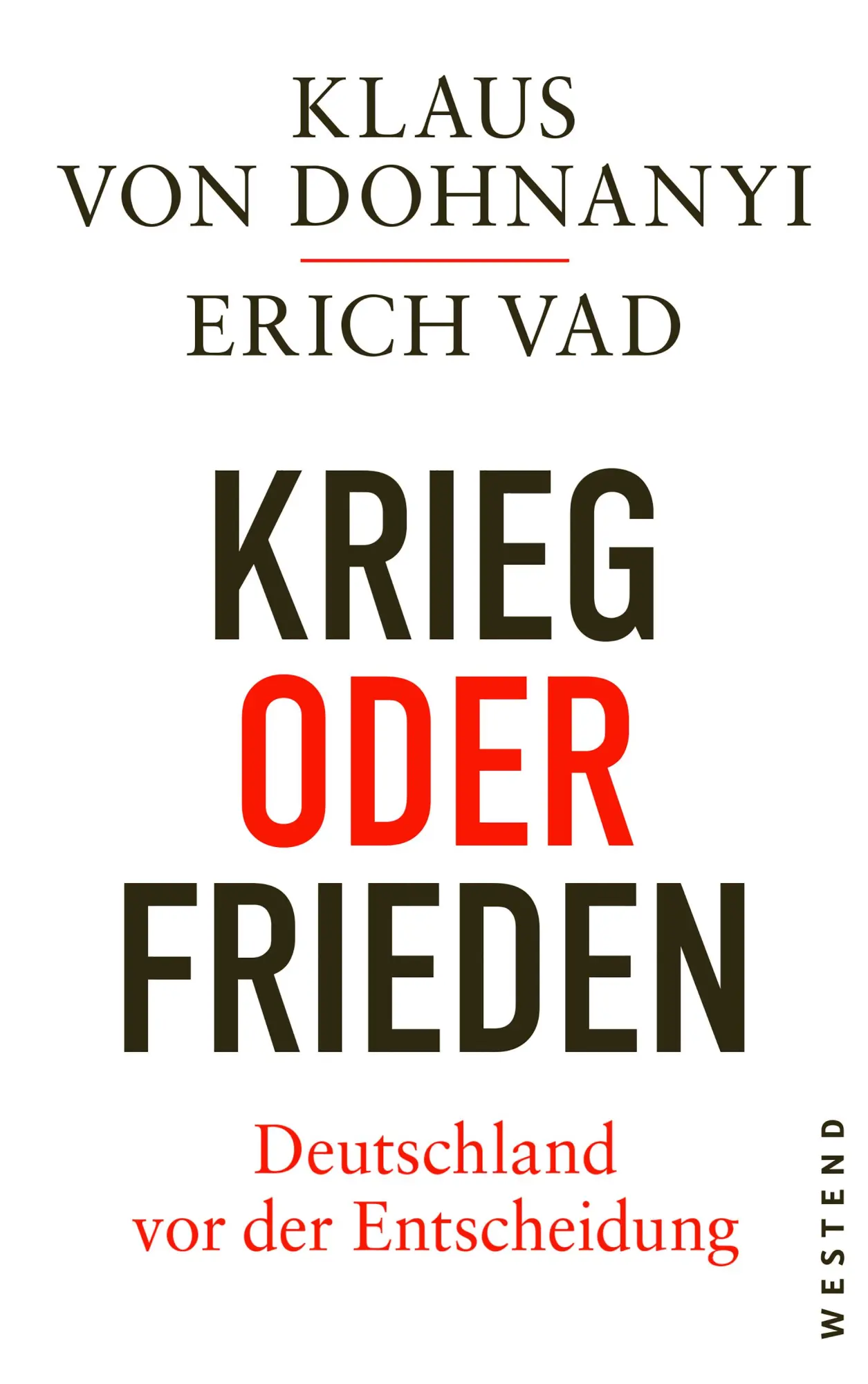 Cover: 9783987913365 | Krieg oder Frieden - Deutschland vor der Entscheidung | Buch | 144 S.
