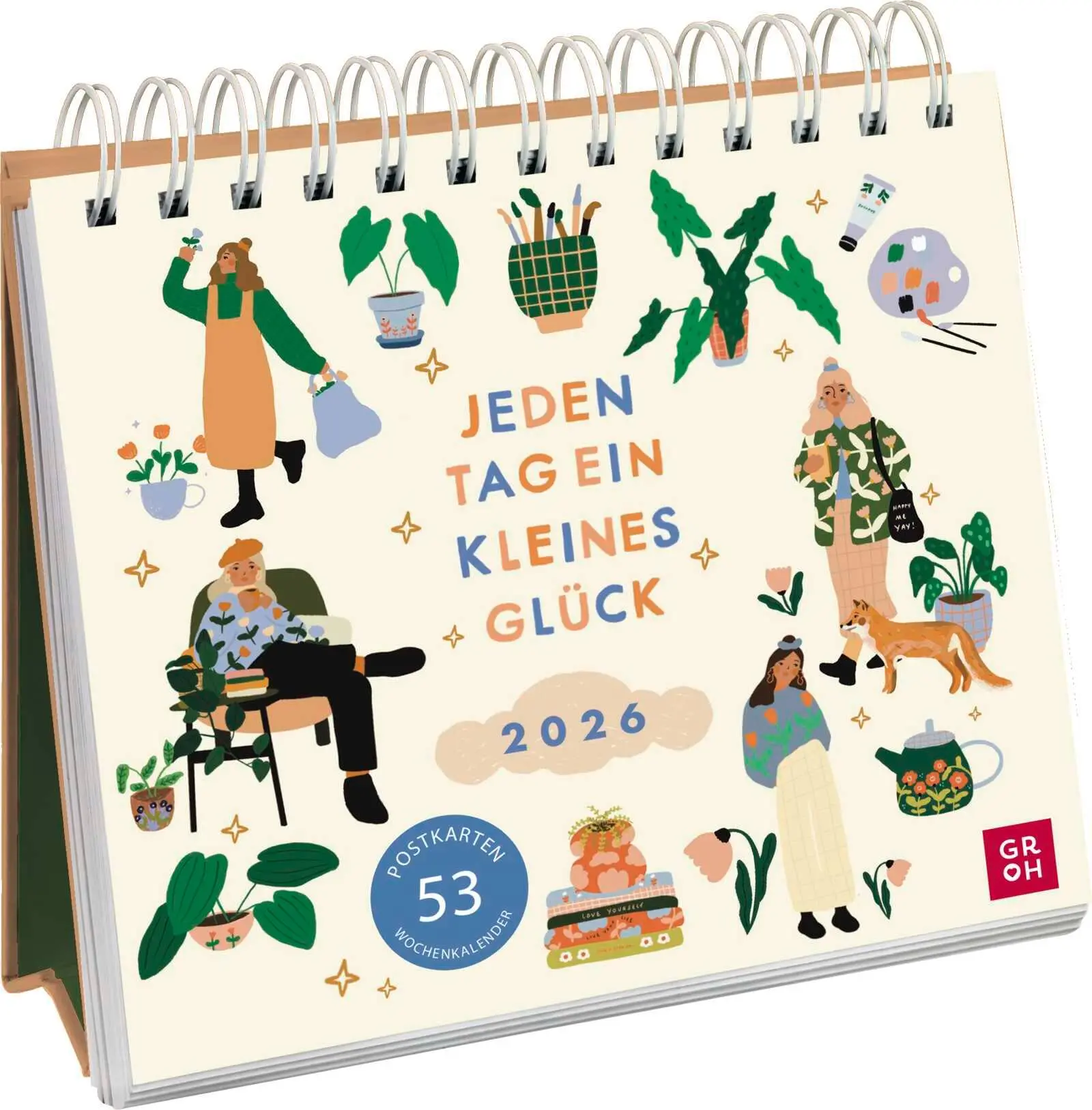 Cover: 4036442013465 | Postkartenkalender 2026: Jeden Tag ein kleines Glück | Groh Verlag