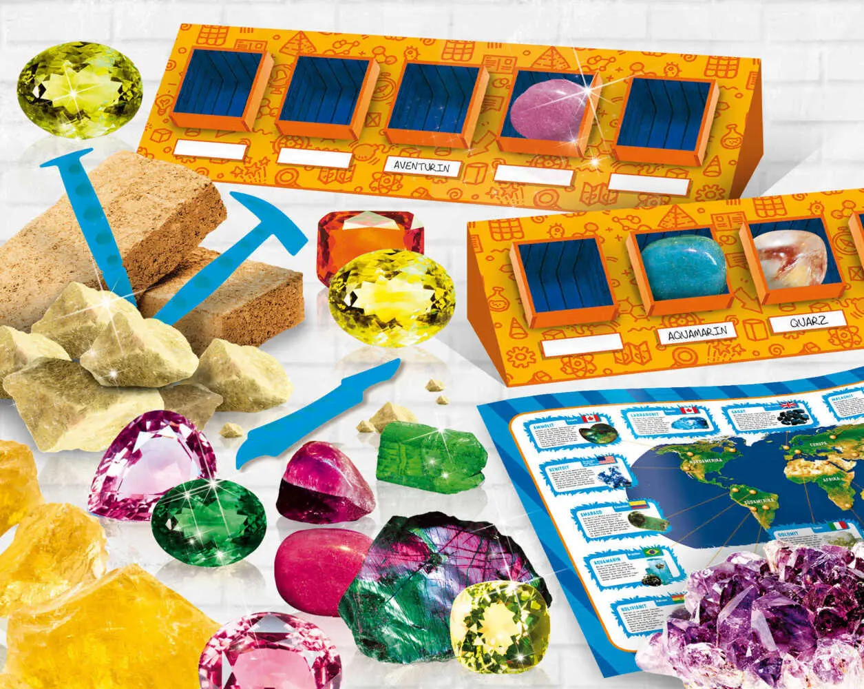 Bild: 8008324093465 | WOOZLE GOOZLE Mineralogie Labor | Spiel | Kartonschachtel | DE83923WG