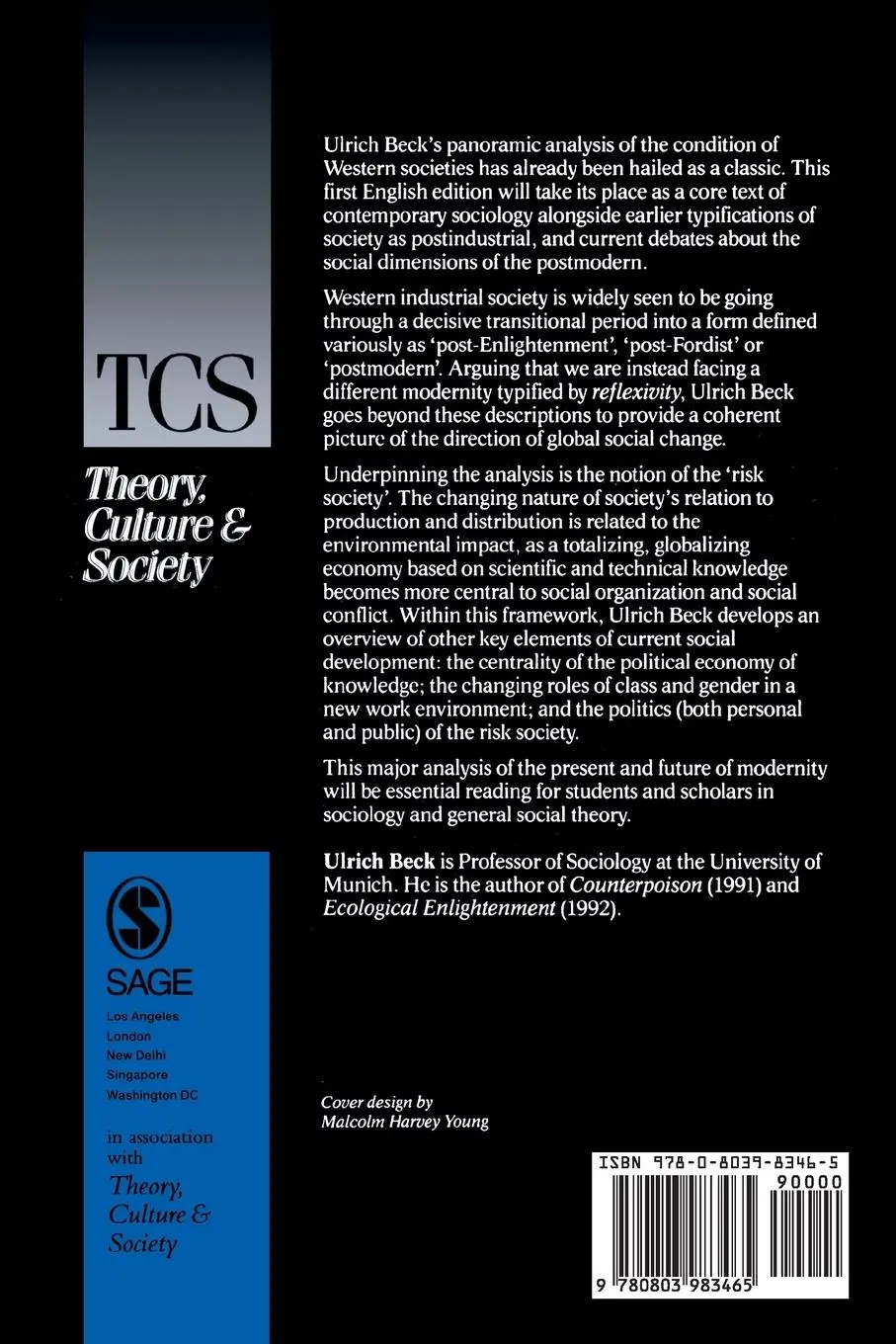Rückseite: 9780803983465 | Risk Society | Towards a New Modernity | Ulrich Beck | Taschenbuch