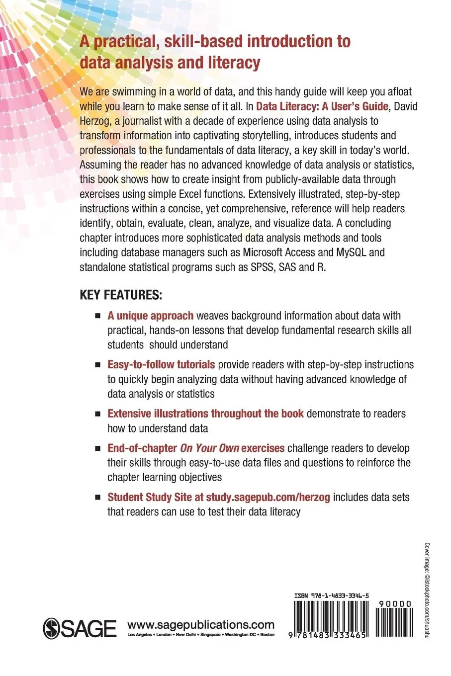 Rückseite: 9781483333465 | Data Literacy | A User's Guide | David Herzog | Taschenbuch | Englisch