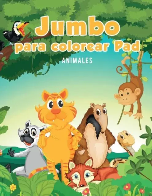 Cover: 9781635893465 | Jumbo para colorear Pad | Animales | Coloring Pages for Kids | Buch