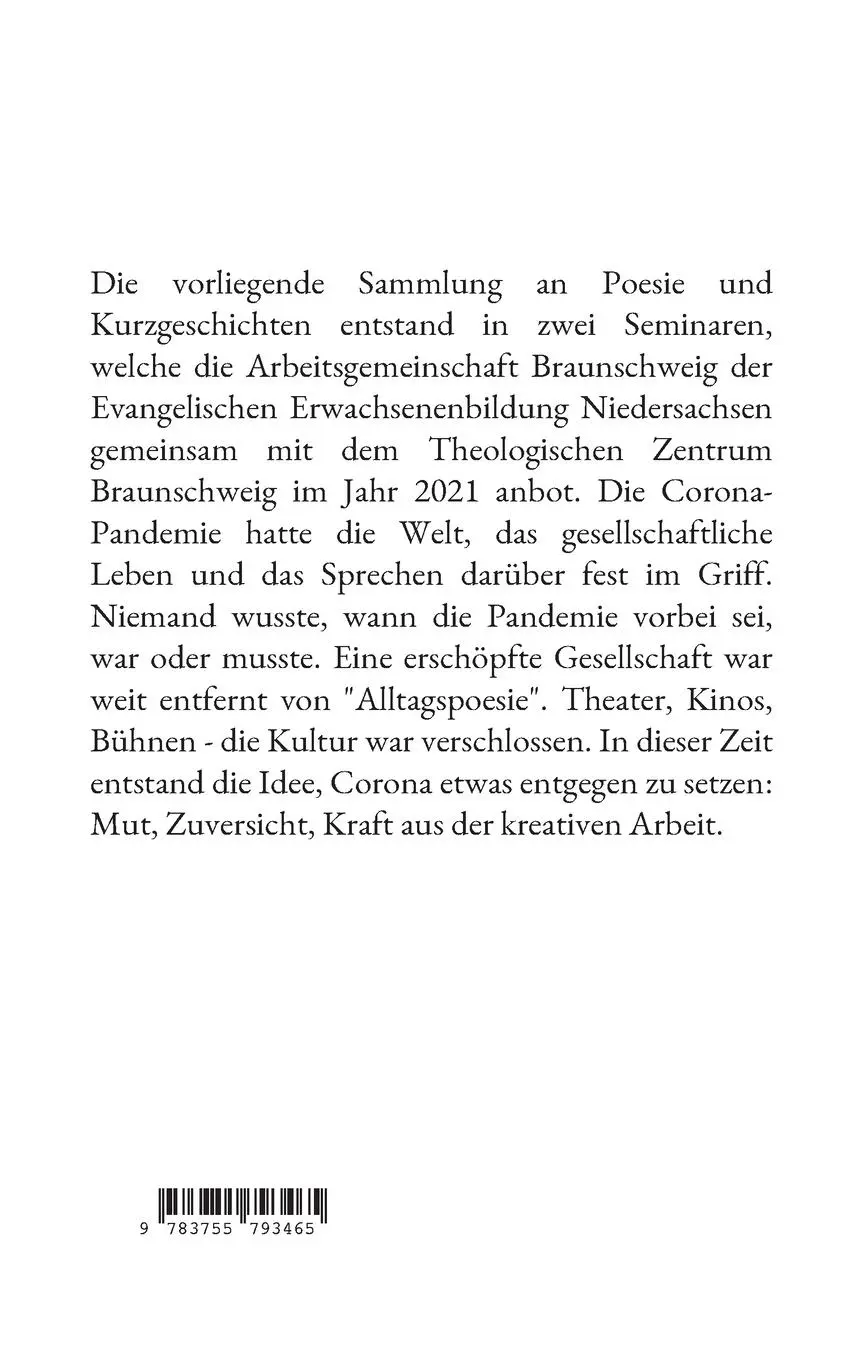 Rückseite: 9783755793465 | Mit Worten nie allein | Poesie, Lyrik und Geschichten für jeden Tag
