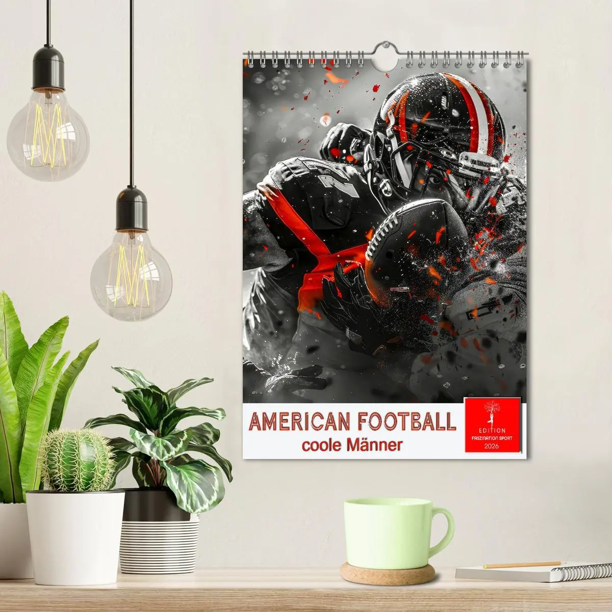 Bild: 9783516263565 | American Football - coole Männer (Wandkalender 2026 DIN A4 hoch),...