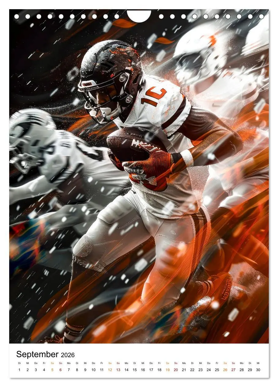 Bild: 9783516263565 | American Football - coole Männer (Wandkalender 2026 DIN A4 hoch),...