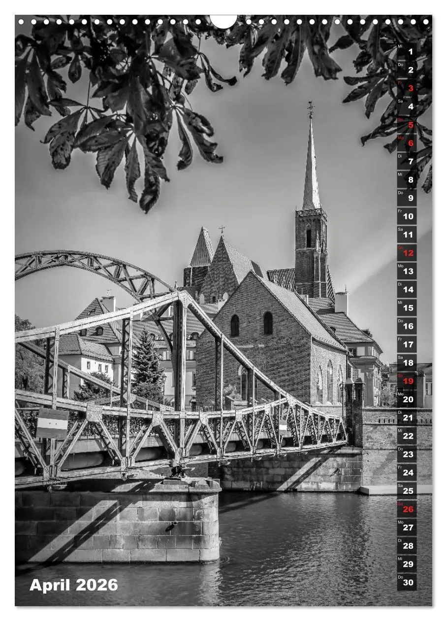 Bild: 9783516403565 | BRESLAU SCHWARZWEIß (Wandkalender 2026 DIN A3 hoch), CALVENDO...