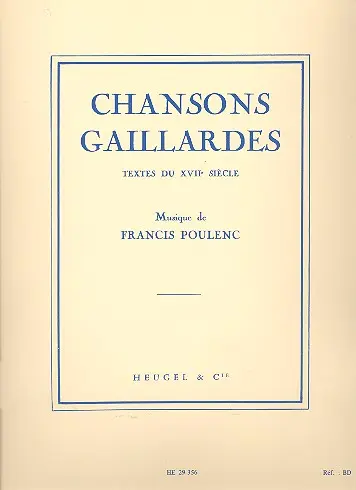 Chansons Gaillardes