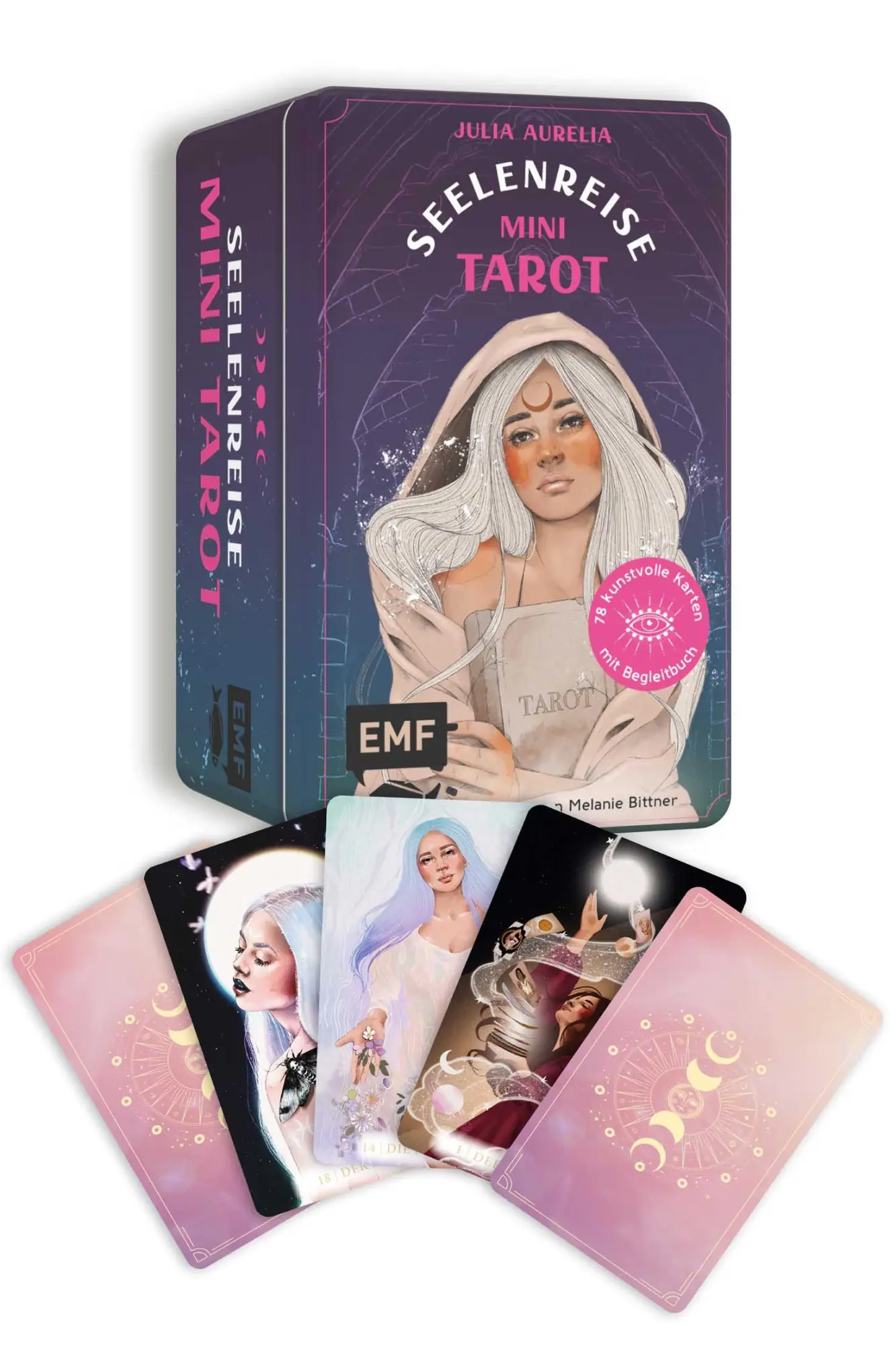 Cover: 4260478343665 | Tarot-Kartenset: Seelenreise Mini-Tarot | Julia Aurelia | Box | 78 S.