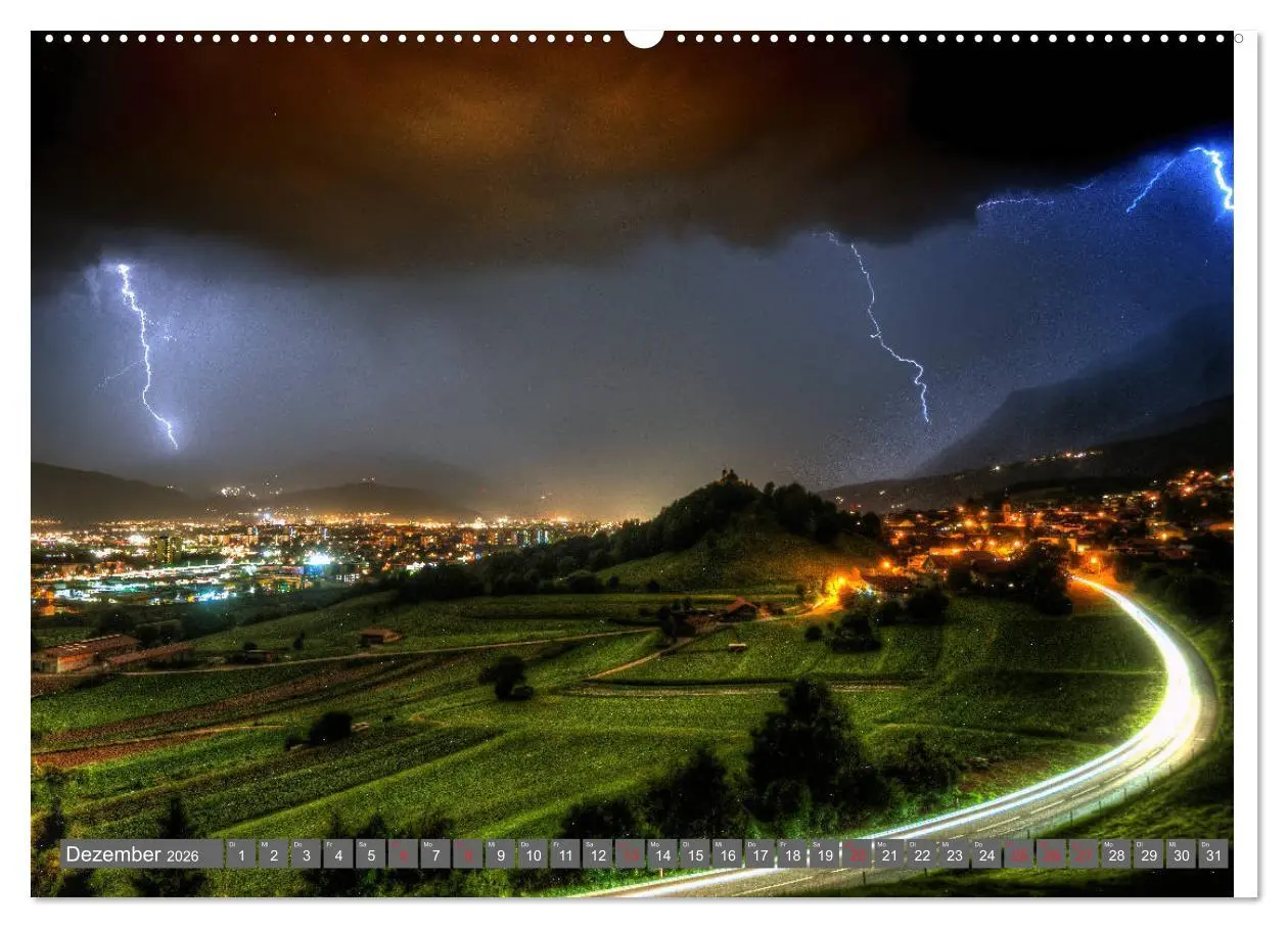 Bild: 9783457923665 | Blitz &amp; Donner (Wandkalender 2026 DIN A2 quer), CALVENDO...