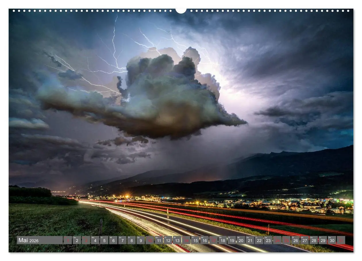 Bild: 9783457923665 | Blitz &amp; Donner (Wandkalender 2026 DIN A2 quer), CALVENDO...