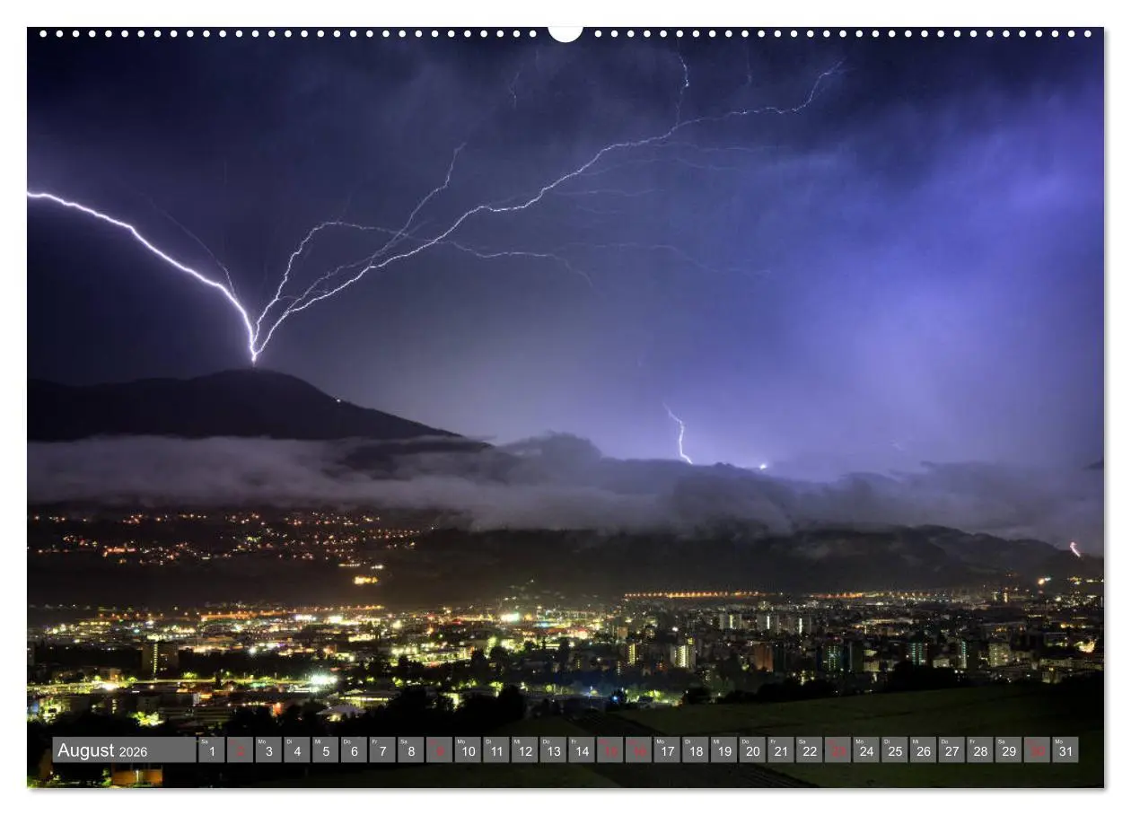 Bild: 9783457923665 | Blitz &amp; Donner (Wandkalender 2026 DIN A2 quer), CALVENDO...