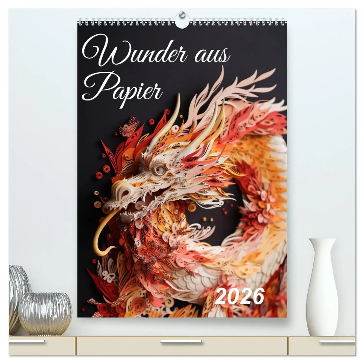 Cover: 9783516323665 | Wunder aus Papier (hochwertiger Premium Wandkalender 2026 DIN A2...