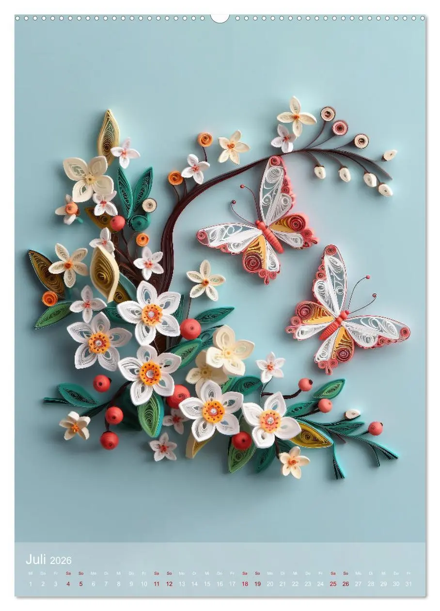 Bild: 9783516323665 | Wunder aus Papier (hochwertiger Premium Wandkalender 2026 DIN A2...