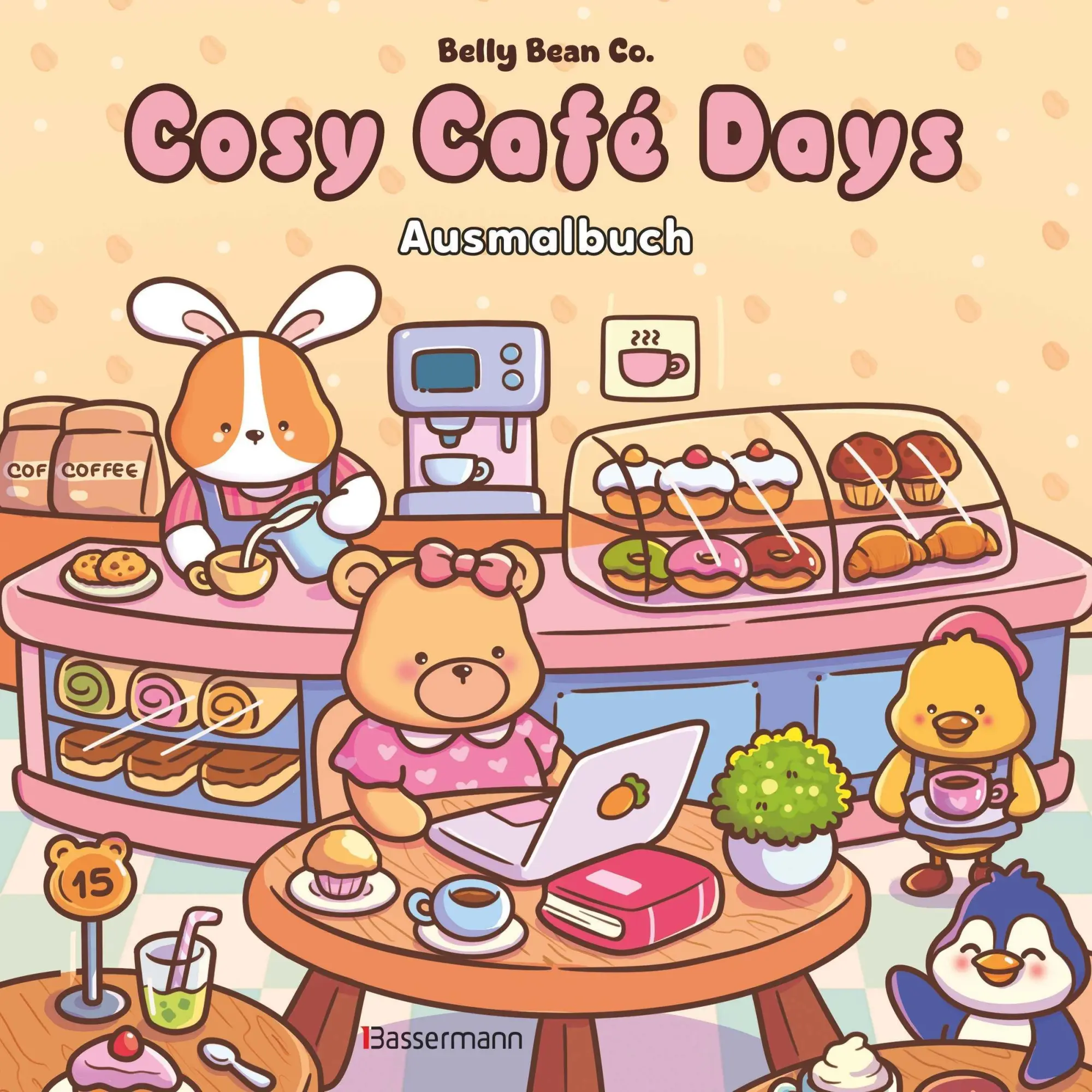 Cover: 9783809453765 | Cosy Café Days - Ausmalbuch | Cozy Coloring für Kinder und Erwachsene
