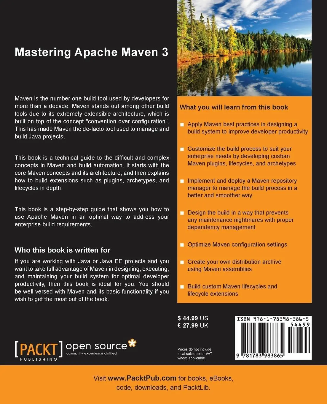 Rückseite: 9781783983865 | Mastering Apache Maven 3 | Prabath Siriwardena | Taschenbuch | 2015