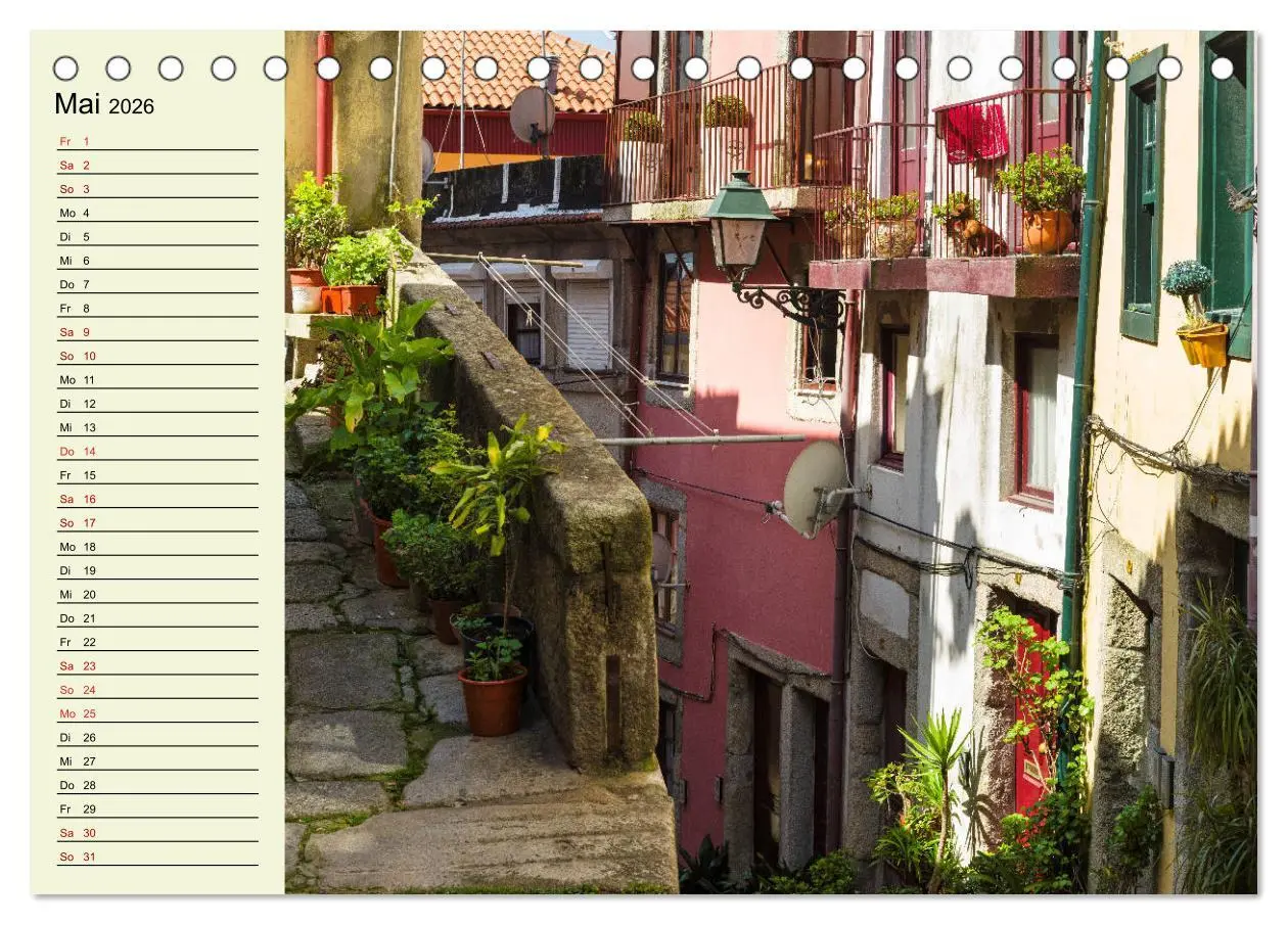 Bild: 9783457693865 | Romantisches Portugal (Tischkalender 2026 DIN A5 quer), CALVENDO...