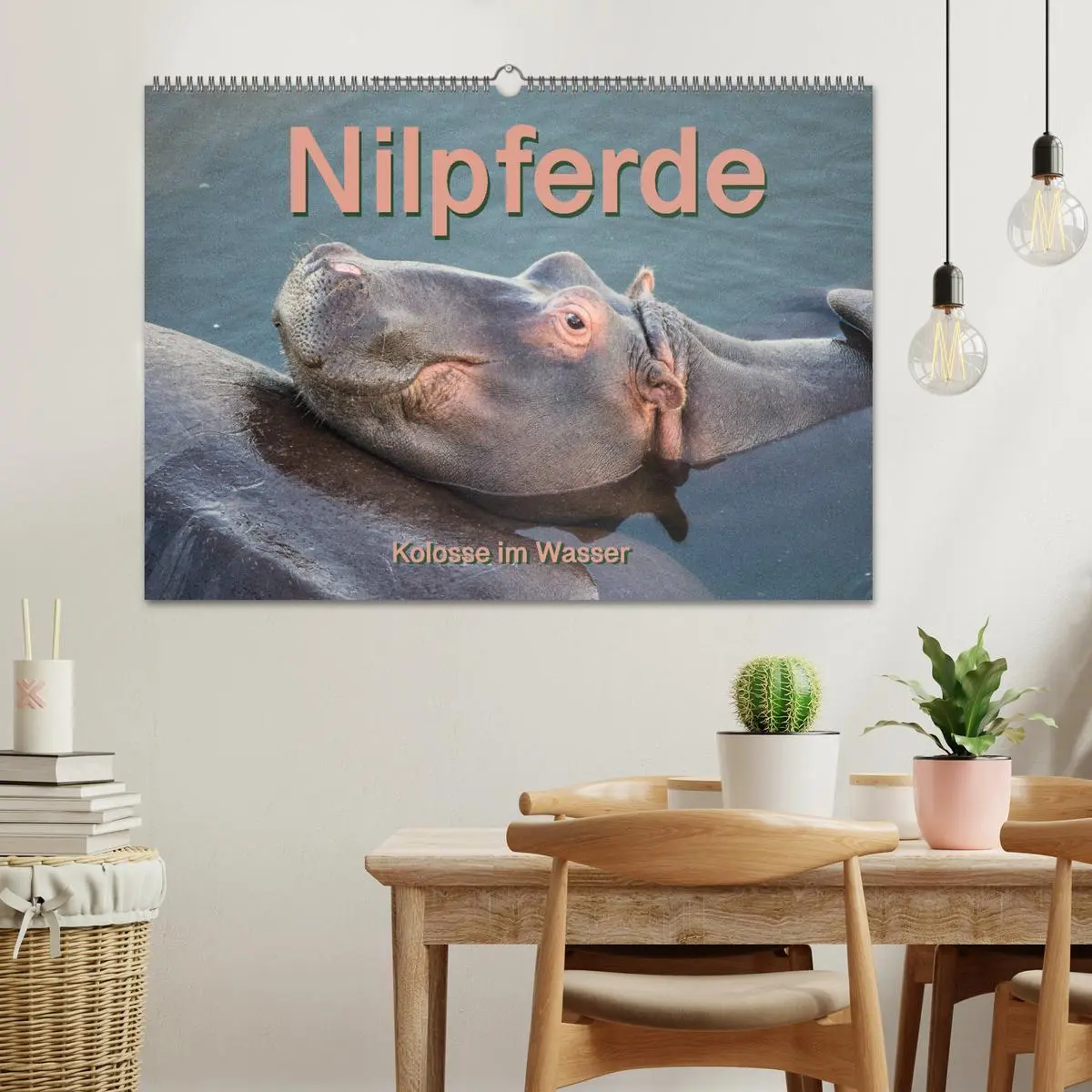 Bild: 9783457833865 | Nilpferde, Kolosse im Wasser (Wandkalender 2026 DIN A2 quer),...