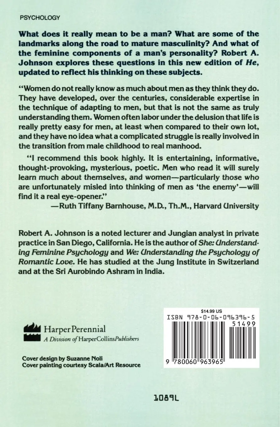 Rückseite: 9780060963965 | He | Understanding Masculine Psychology (Revised) | Robert A Johnson