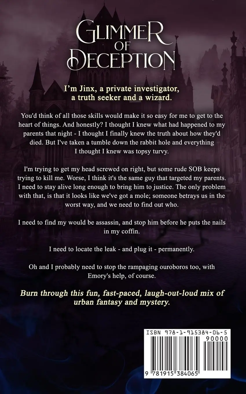Rückseite: 9781915384065 | Glimmer of Deception | An Urban Fantasy Novel | Heather G. Harris