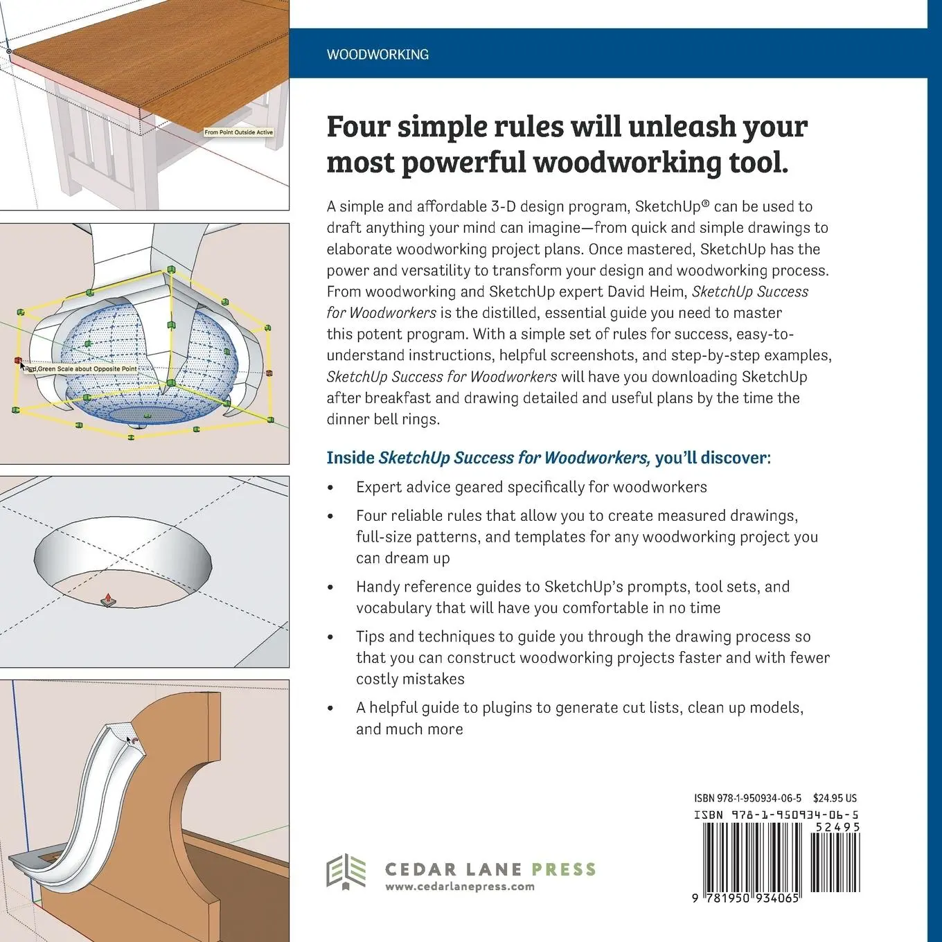 Rückseite: 9781950934065 | SketchUp Success for Woodworkers | Heim David | Taschenbuch | Englisch