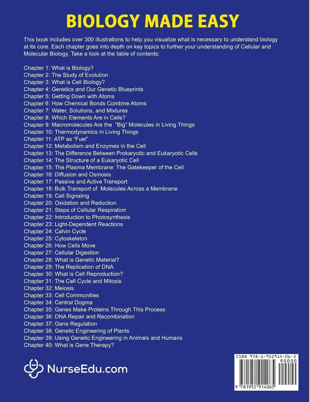 Rückseite: 9781952914065 | Biology Made Easy | Nedu | Taschenbuch | Englisch | 2021 | NEDU LLC