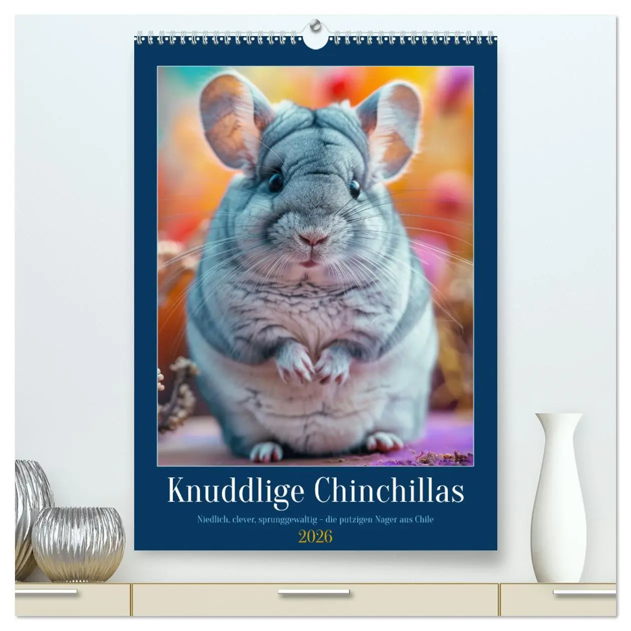 Cover: 9783457264065 | Knuddlige Chinchillas (hochwertiger Premium Wandkalender 2026 DIN...