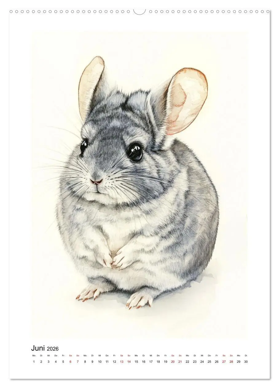 Bild: 9783457264065 | Knuddlige Chinchillas (hochwertiger Premium Wandkalender 2026 DIN...
