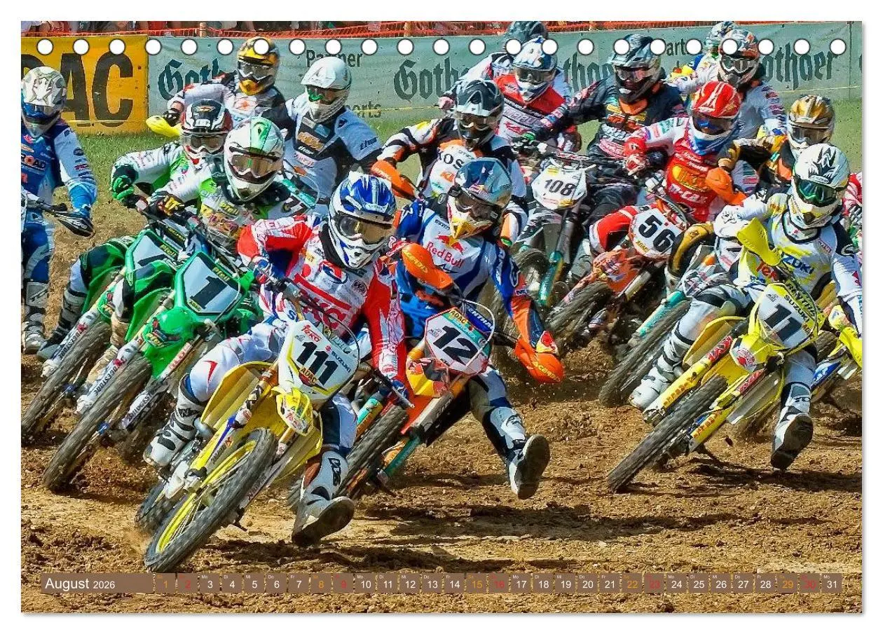 Bild: 9783516044065 | Motocross - mit vollem Risiko (Tischkalender 2026 DIN A5 quer),...