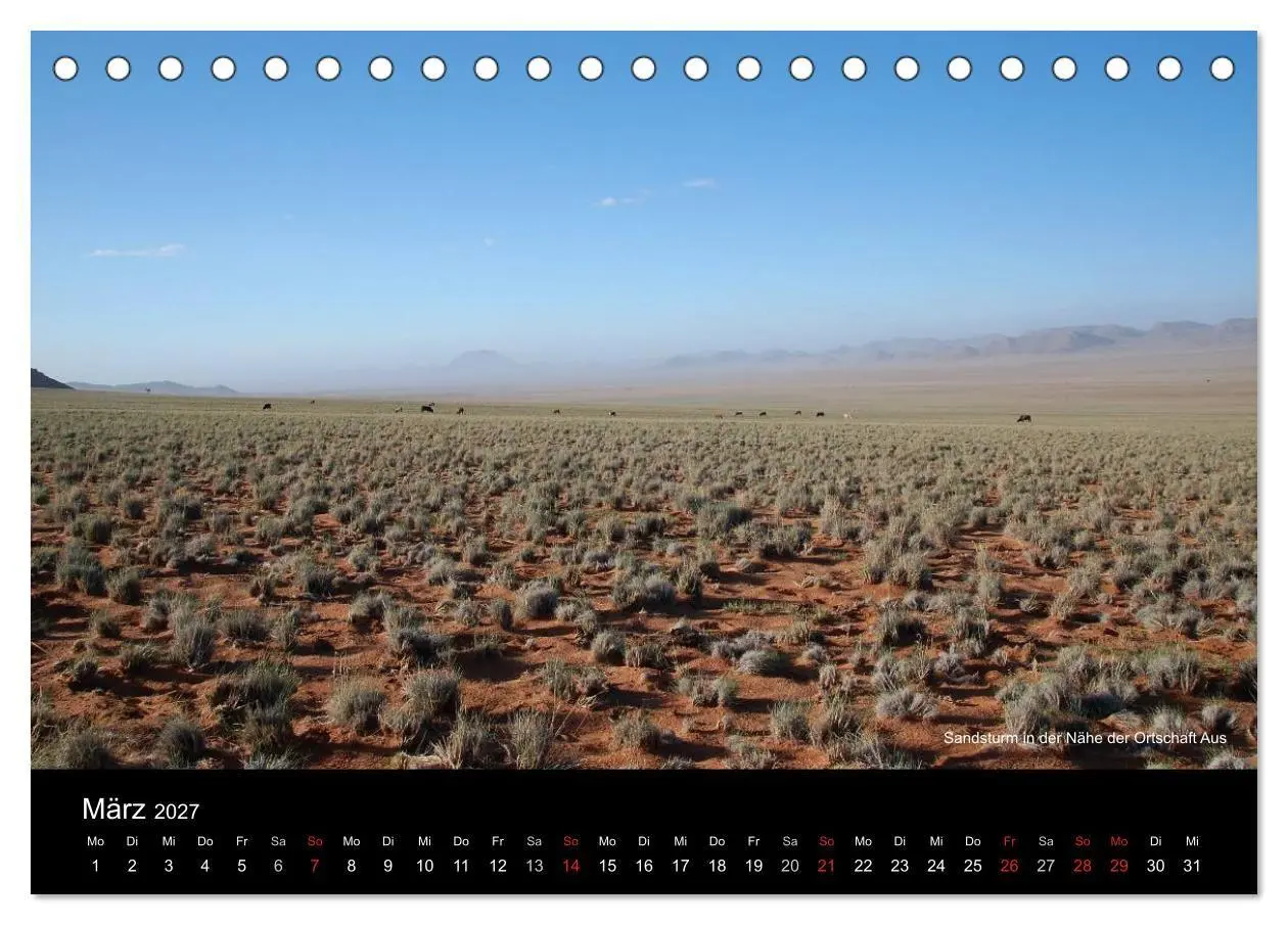 Bild: 9783594194065 | Namibia (Tischkalender 2027 DIN A5 quer), CALVENDO Monatskalender