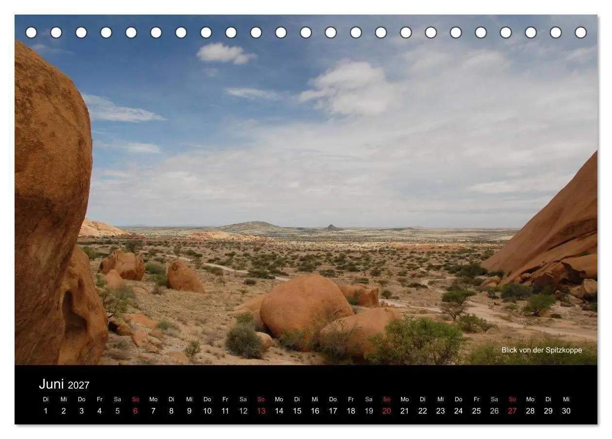 Bild: 9783594194065 | Namibia (Tischkalender 2027 DIN A5 quer), CALVENDO Monatskalender