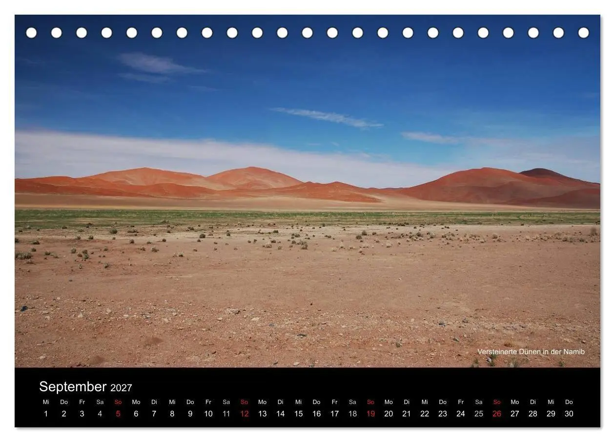 Bild: 9783594194065 | Namibia (Tischkalender 2027 DIN A5 quer), CALVENDO Monatskalender