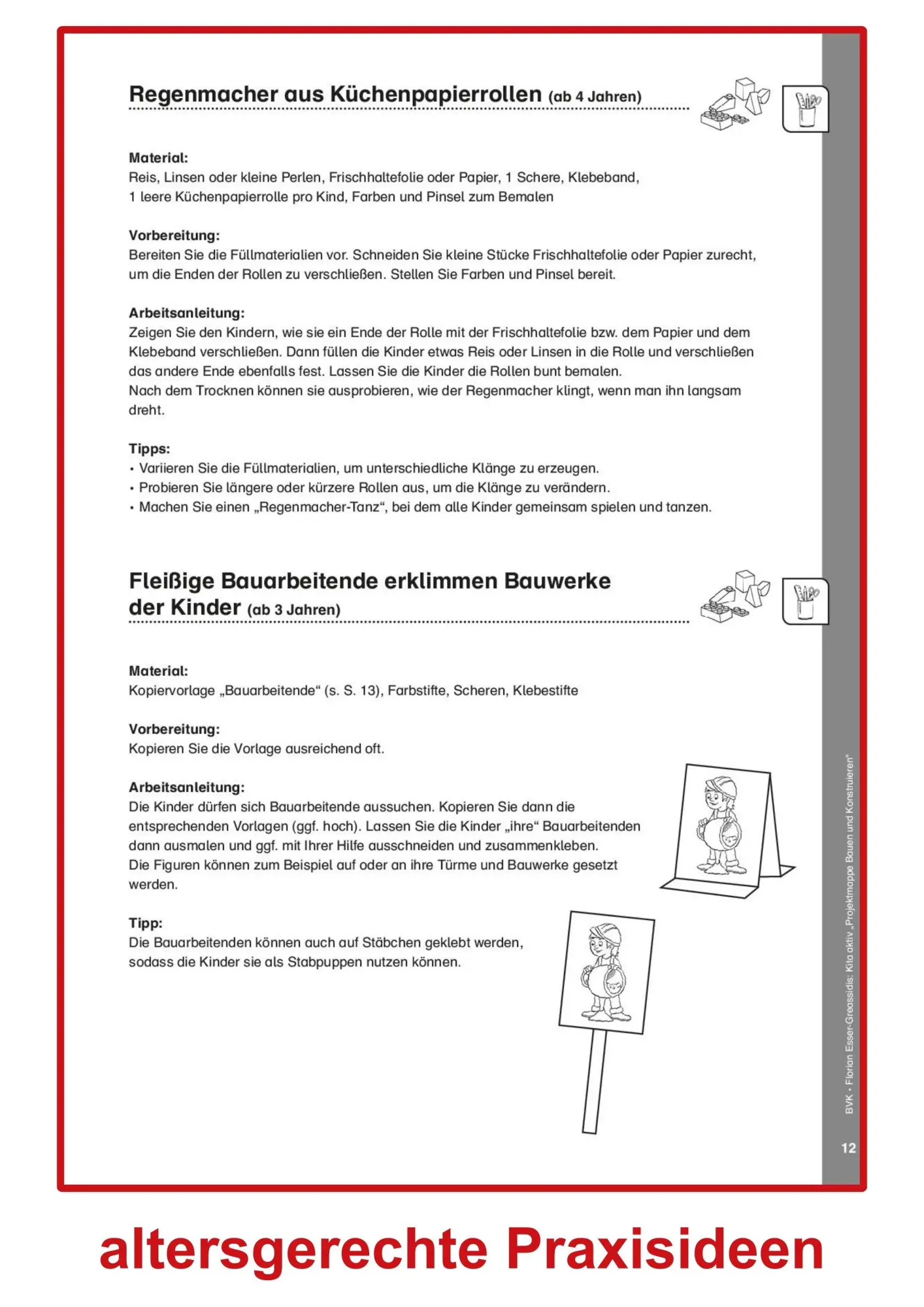 Bild: 9783965204065 | Kita aktiv Projektmappe Bauen und Konstruieren | Esser-Greassidis