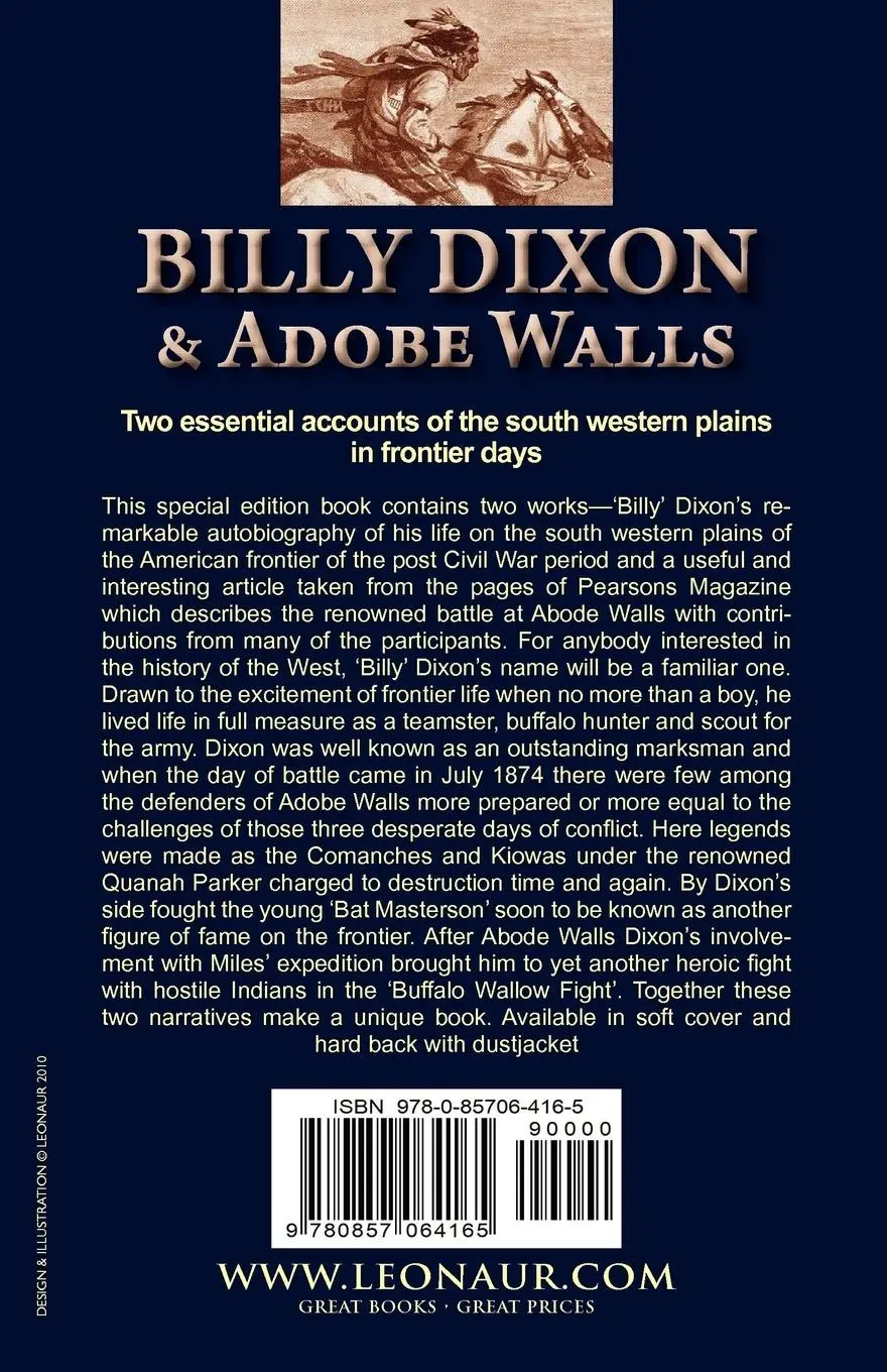 Rückseite: 9780857064165 | Billy Dixon &amp; Adobe Walls | Scout, Plainsman &amp; Buffalo Hunter | Buch