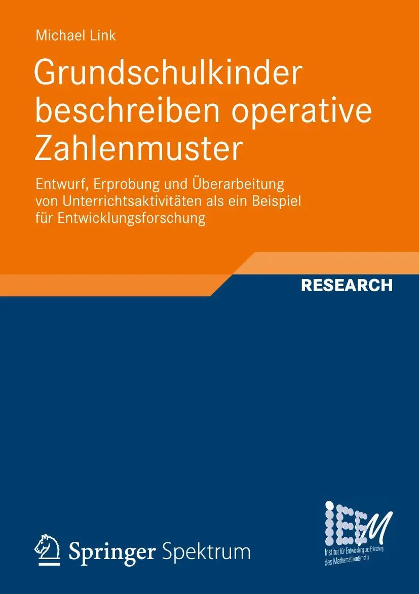 Cover: 9783834824165 | Grundschulkinder beschreiben operative Zahlenmuster | Michael Link