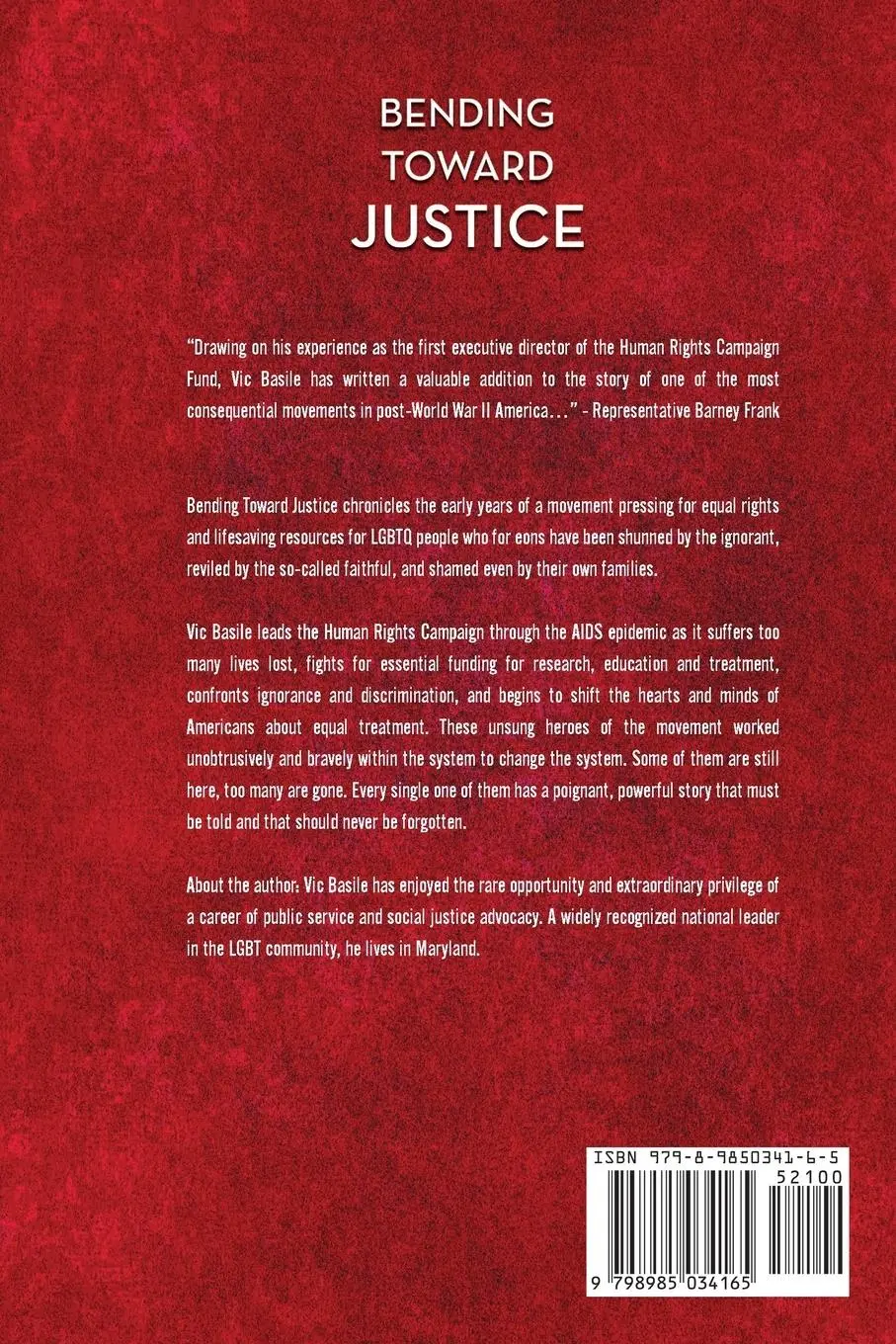 Rückseite: 9798985034165 | Bending Toward Justice | Vic Basile | Taschenbuch | Englisch | 2023