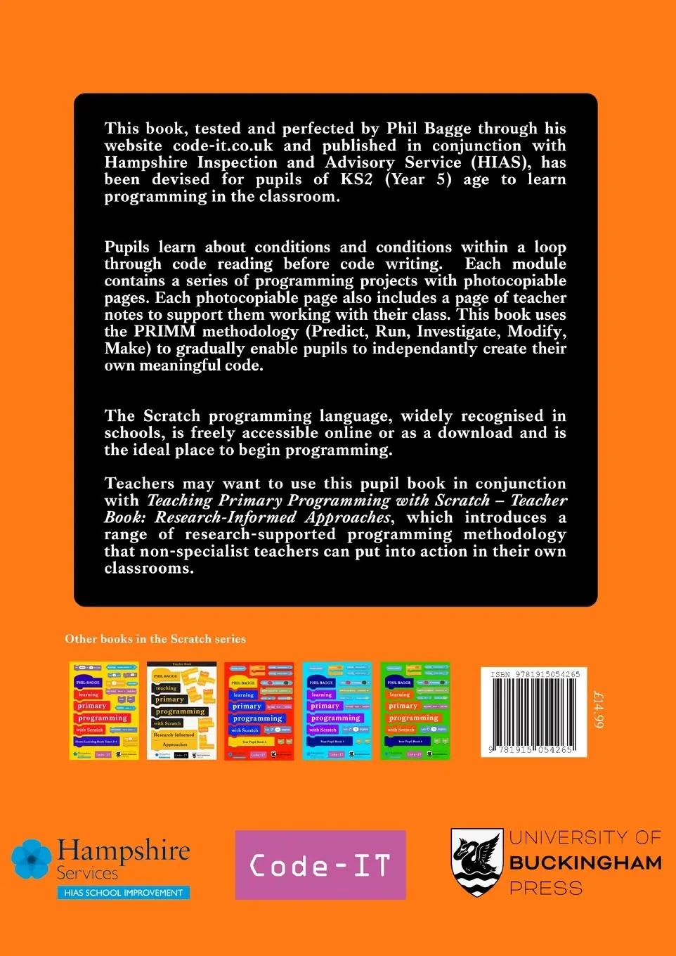 Rückseite: 9781915054265 | Teaching Primary Programming with Scratch Pupil Book Year 5 | Bagge
