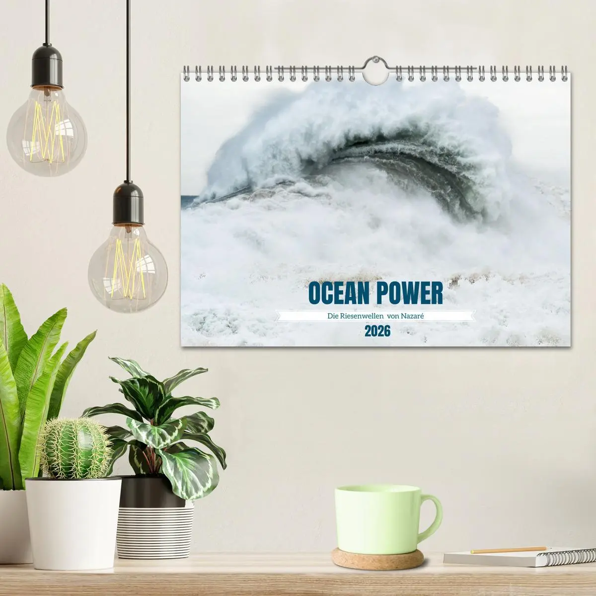 Bild: 9783457314265 | OCEAN POWER - Die Riesenwellen von Nazaré (Wandkalender 2026 DIN A4...