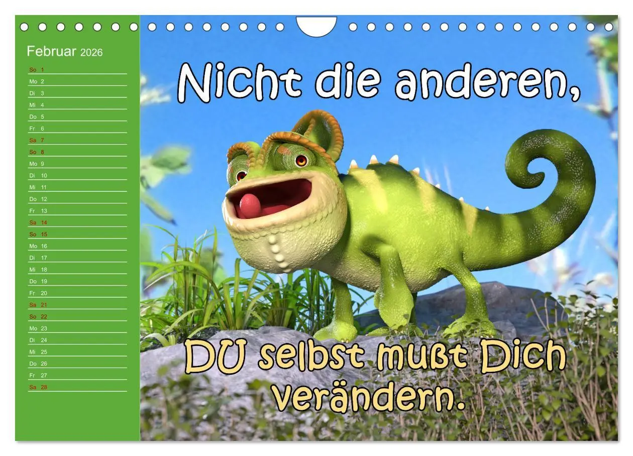 Bild: 9783457624265 | Tierische Toons (Wandkalender 2026 DIN A4 quer), CALVENDO...