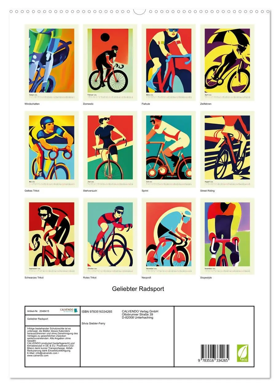 Bild: 9783516334265 | Geliebter Radsport (hochwertiger Premium Wandkalender 2026 DIN A2...