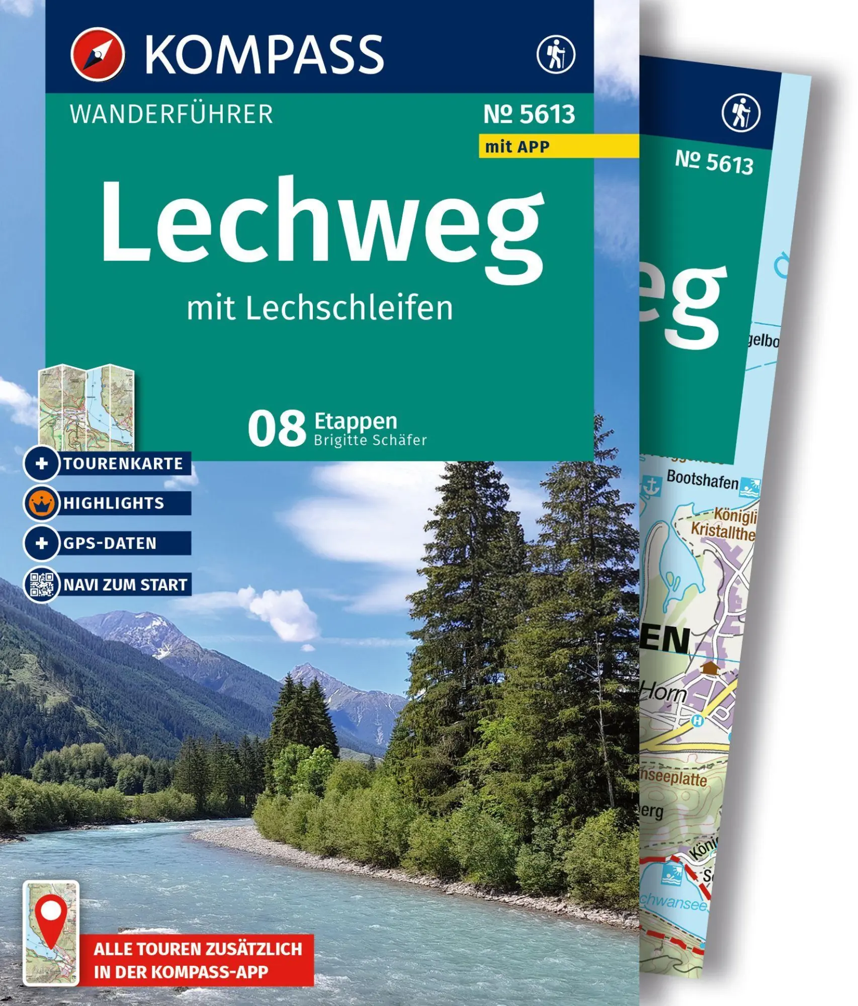 Cover: 9783991544265 | KOMPASS Wanderführer Lechweg mit Lechschleifen, 16 Touren und...