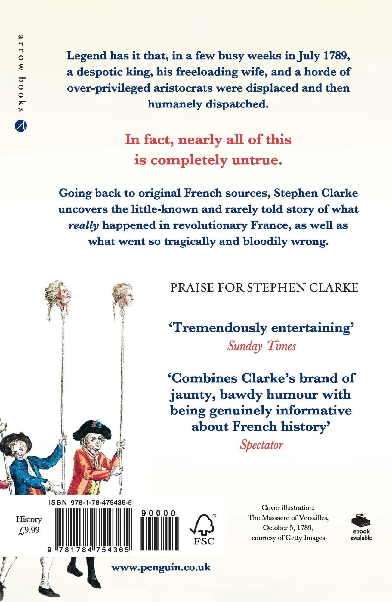 Rückseite: 9781784754365 | The French Revolution and What Went Wrong | Stephen Clarke | Buch