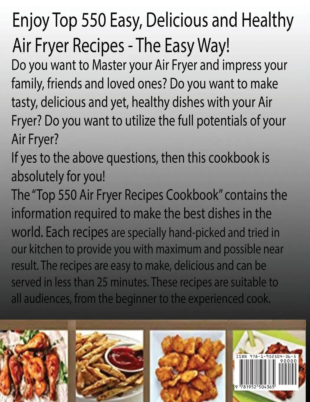 Rückseite: 9781952504365 | TOP 550 AIR FRYER RECIPES | Francis Michael | Taschenbuch | Englisch