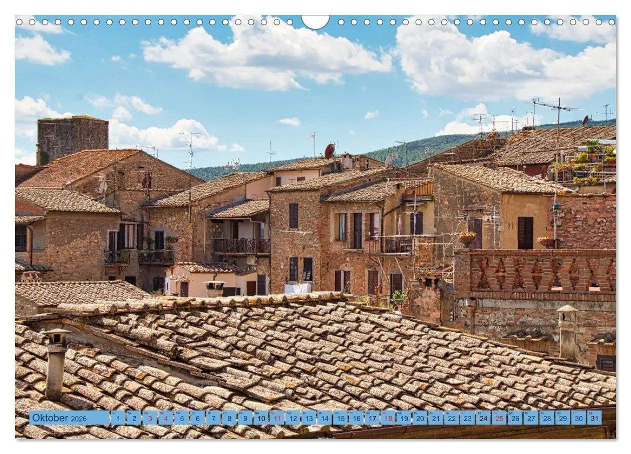 Bild: 9783457544365 | Impressionen aus San Gimignano (Wandkalender 2026 DIN A3 quer),...