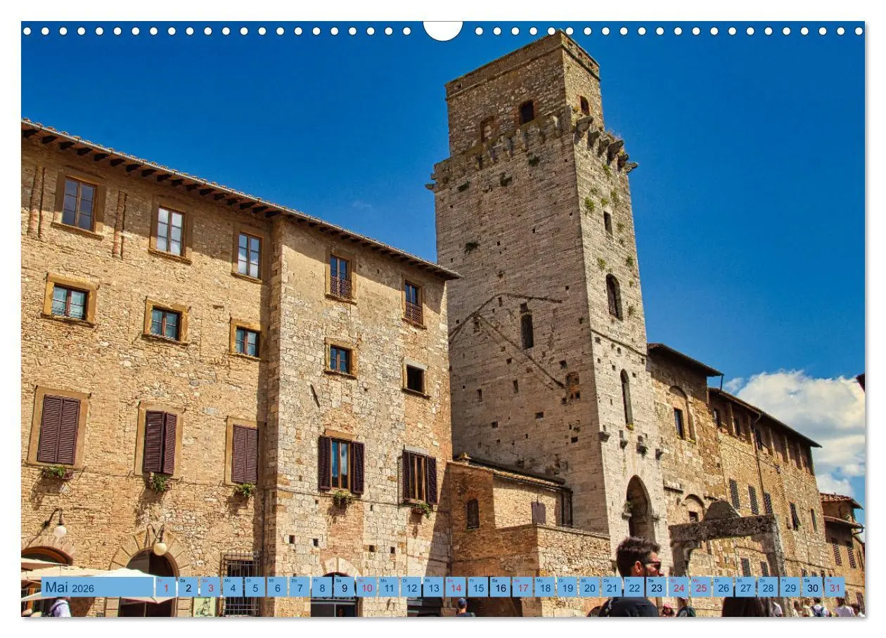 Bild: 9783457544365 | Impressionen aus San Gimignano (Wandkalender 2026 DIN A3 quer),...