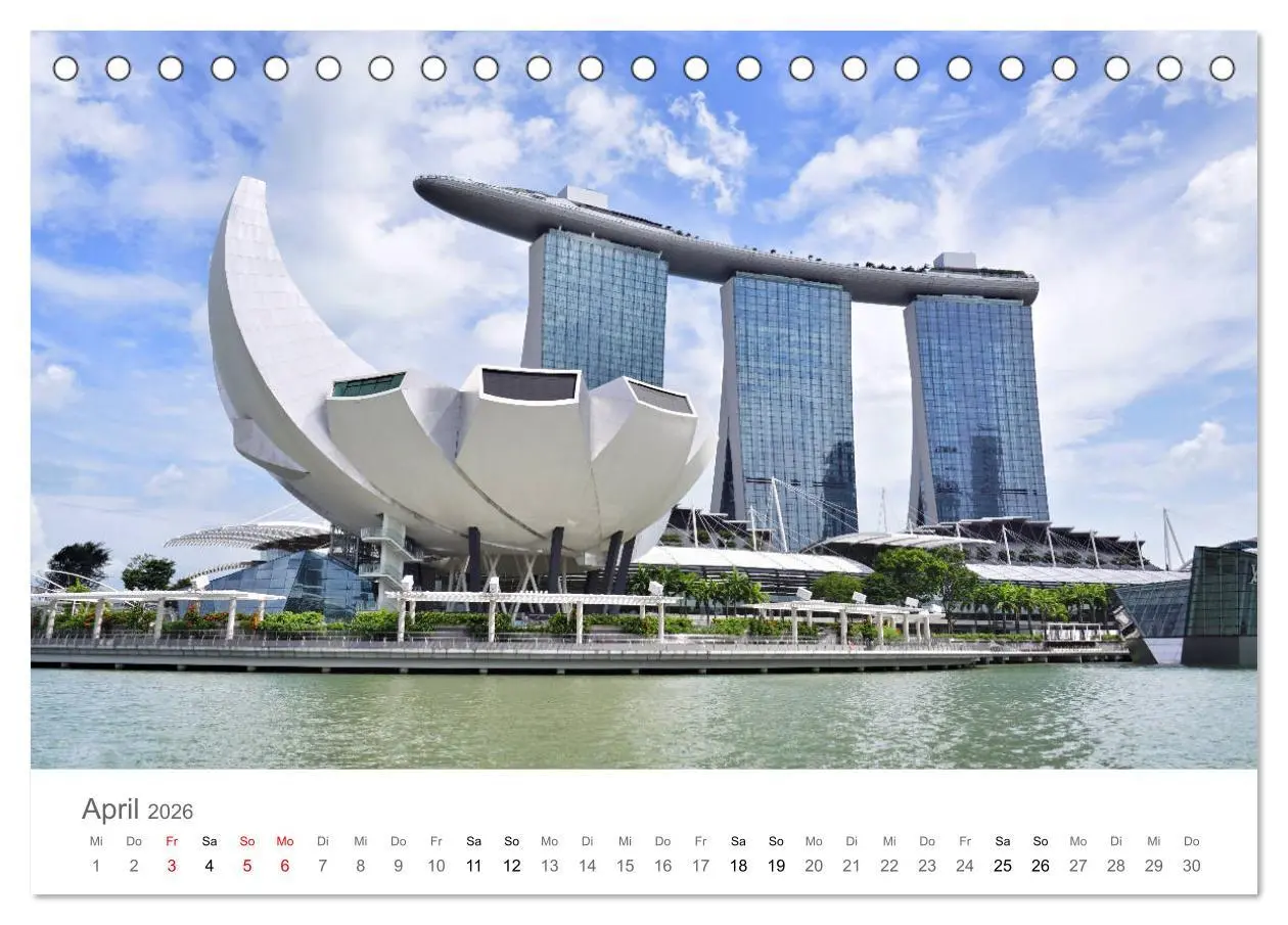 Bild: 9783457784365 | Singapur (Tischkalender 2026 DIN A5 quer), CALVENDO Monatskalender