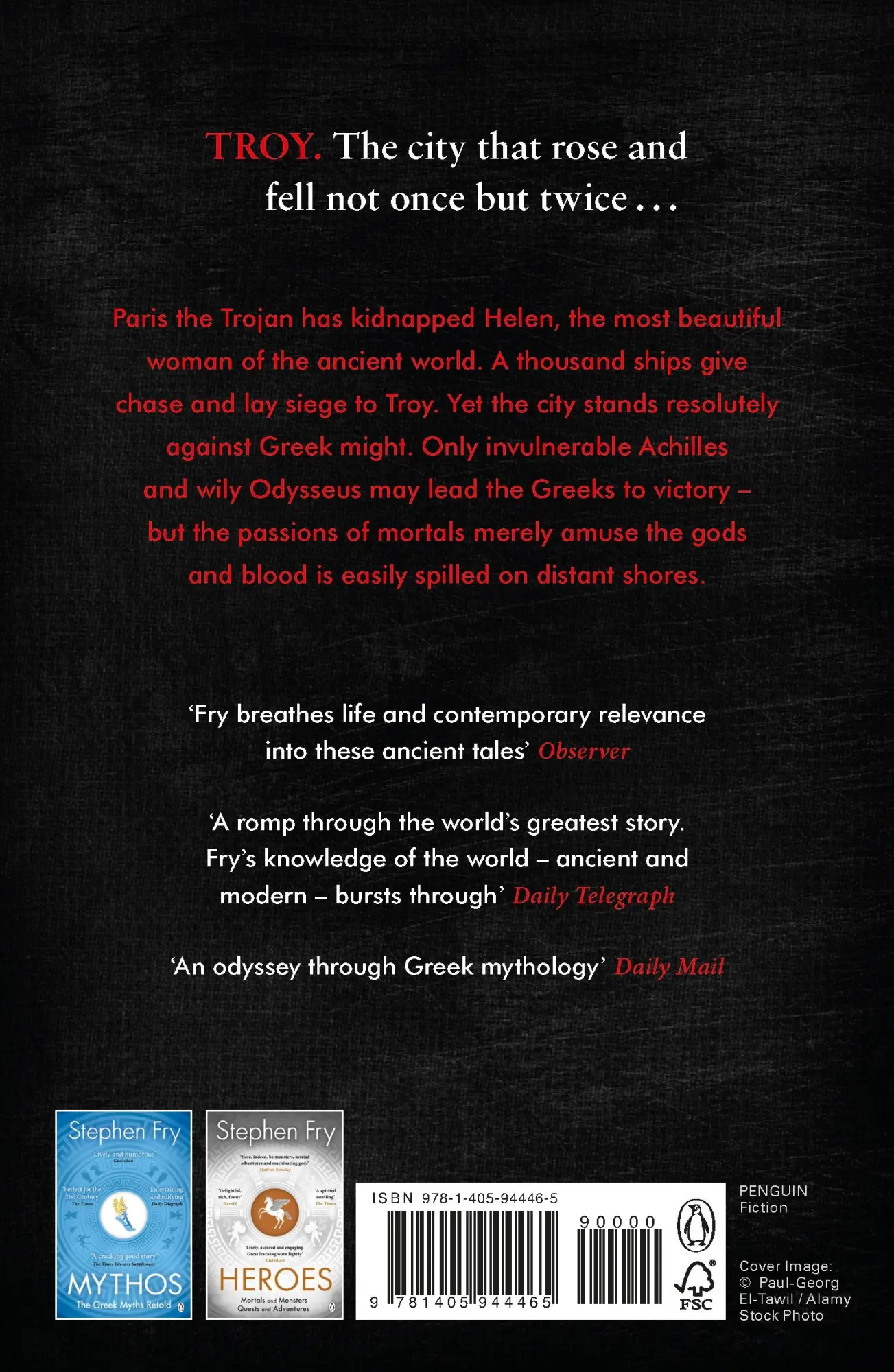 Rückseite: 9781405944465 | Troy | Our Greatest Story Retold | Stephen Fry | Taschenbuch | 414 S.