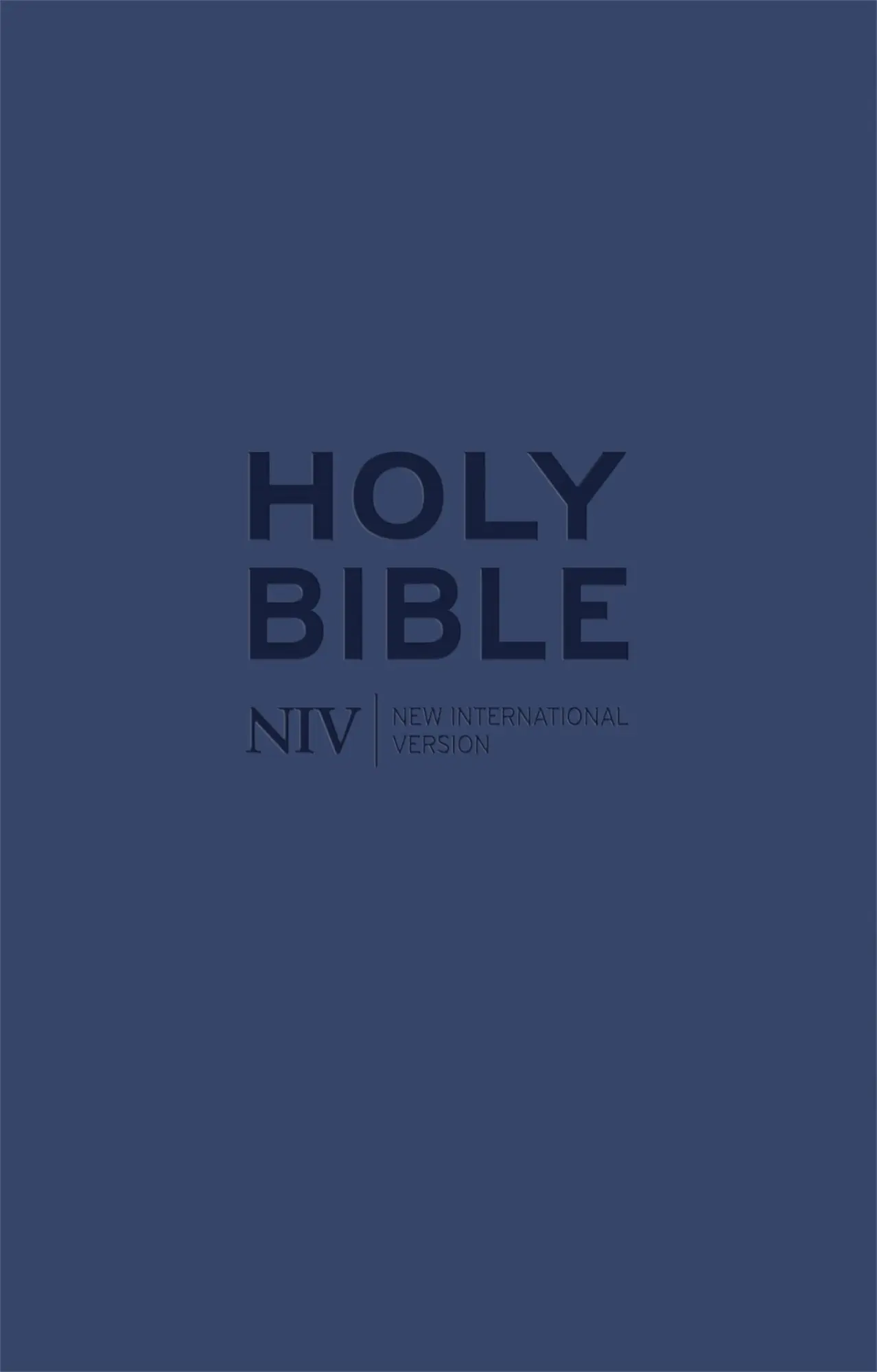 Cover: 9781444794465 | NIV Tiny Navy Soft-tone Bible with Zip | New International Version
